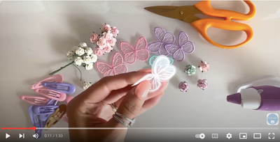 How to make pretty hair accessories for girls