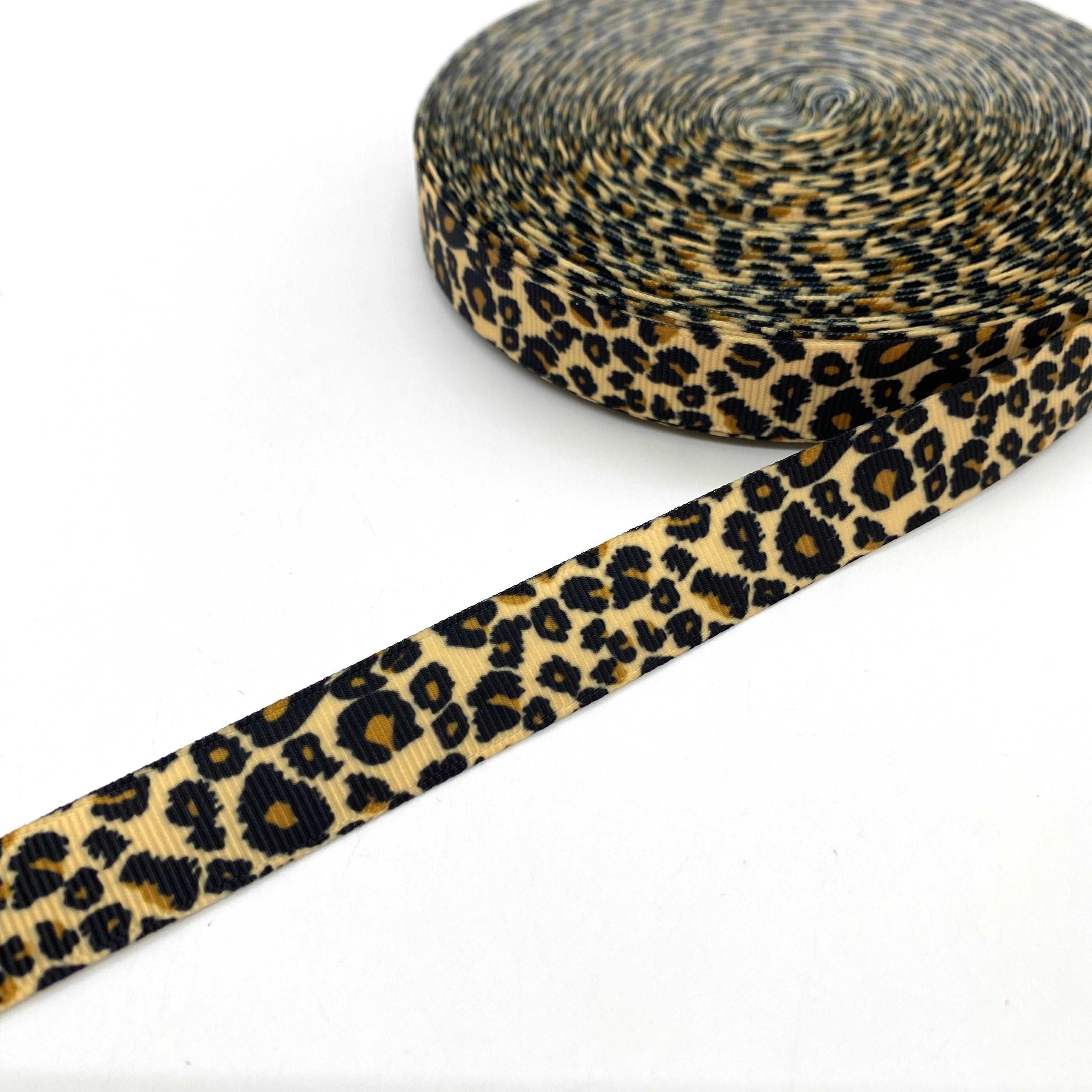 16mm Leopard Print Ribbon