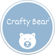 Crafty Bear Hair bow fabric and embellishments supplies UK logo